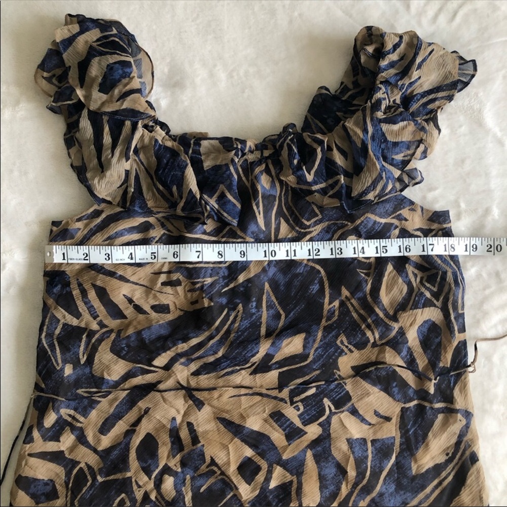 Ralph Lauren Silk Ruffle Peasant Blouse - Picture 5 of 6